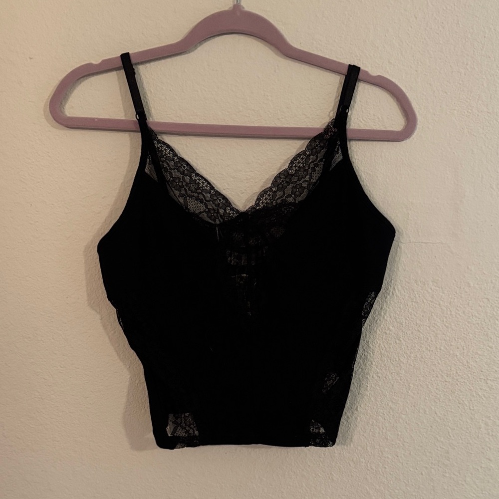 NWT Black Lace Tank Top